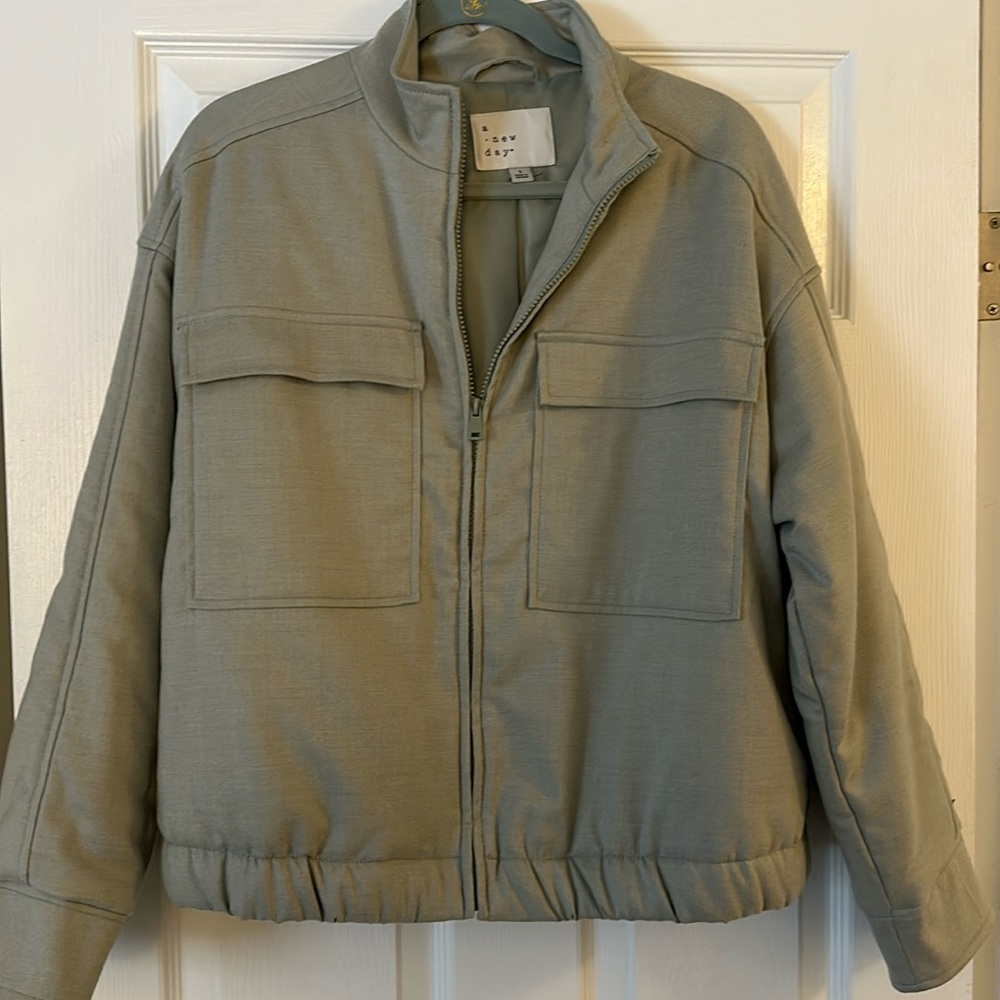 Light Green Bomber Jacket